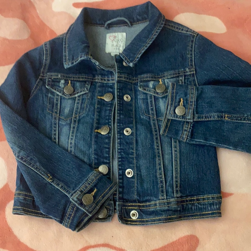 Girls distress Jean jacket
